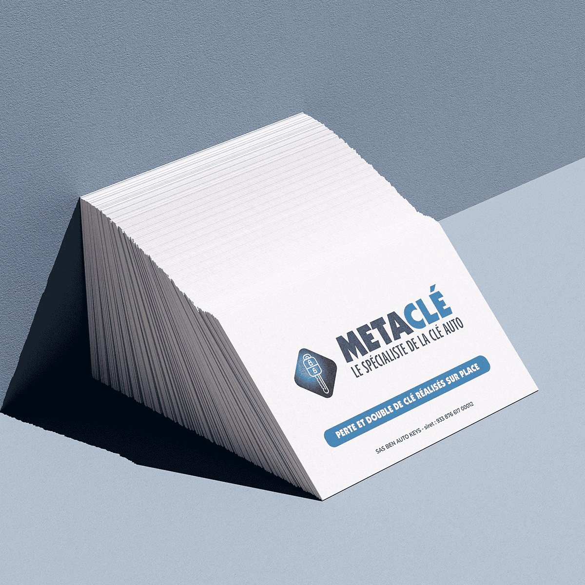 Carte de visite Metacle, spécialiste de la clé auto